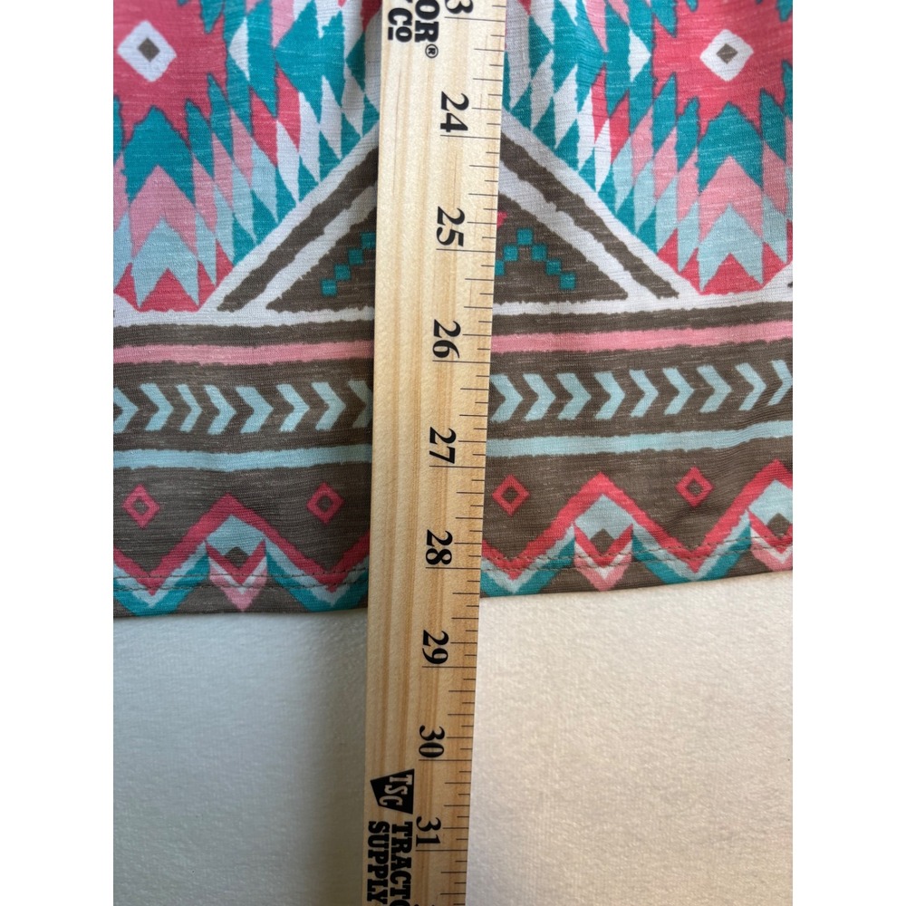 Heimish USA Aztec Print Short Sleeve Dress Casual Boho Festival Medium New - Picture 5 of 7